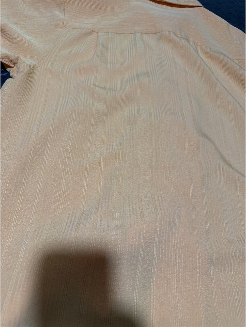 Joe Marlin Mens XL Peach Camp Shirt Rayon Blend Button Front Casual - Picture 9 of 9